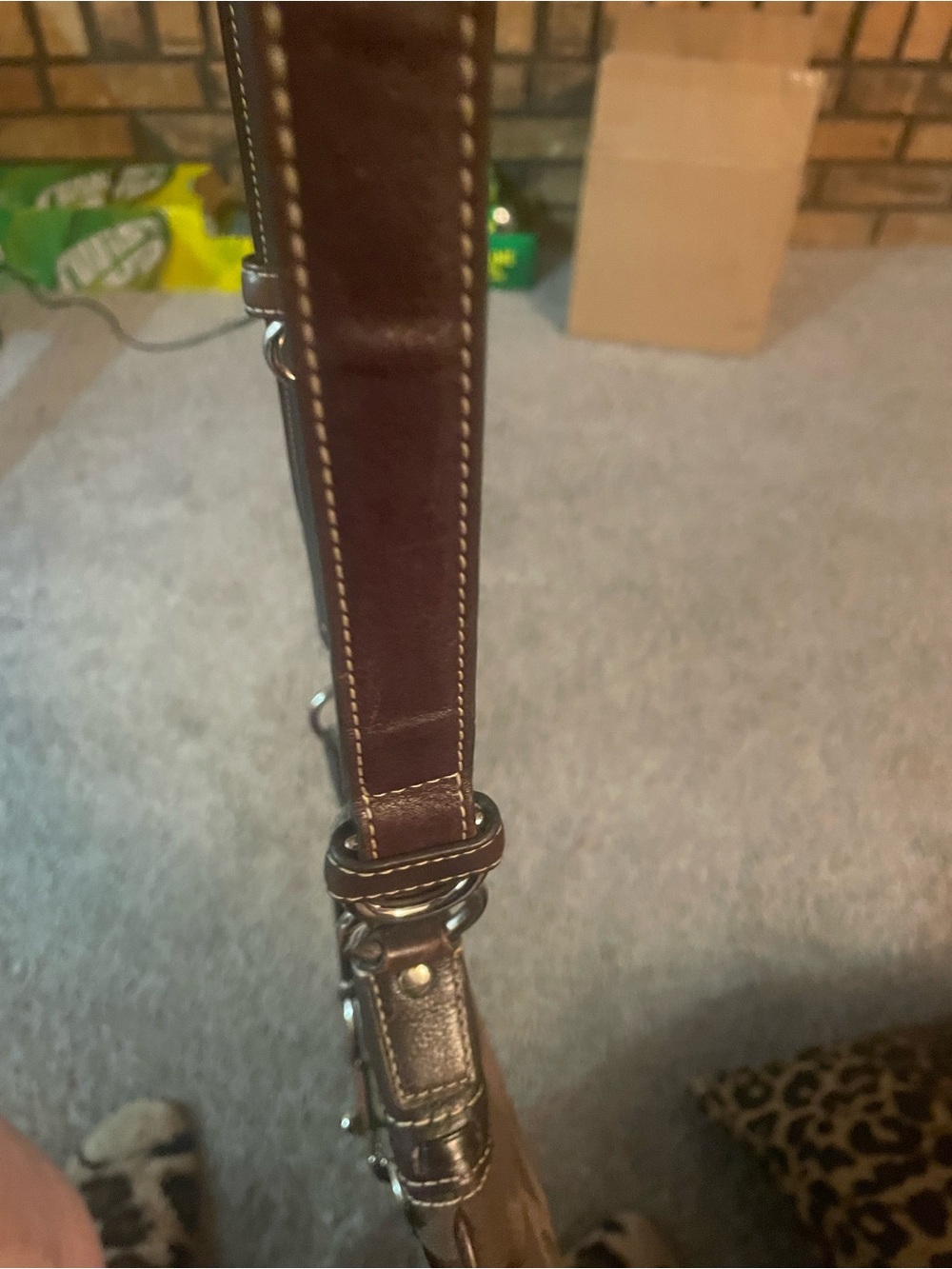 UniqueCoach Hampton Signature Canvas Python Crossbody - Picture 14 of 14